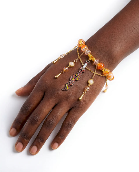 Flame Hashira Beaded Bracelet