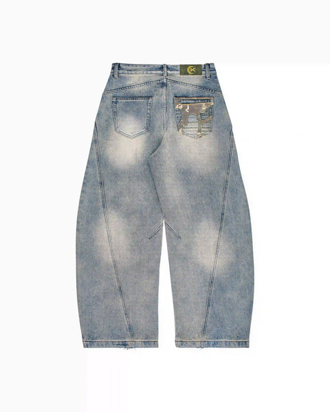 LOST CURVED DENIM