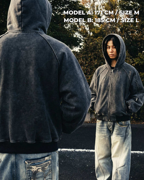 LOST FADED ZIP HOODIE