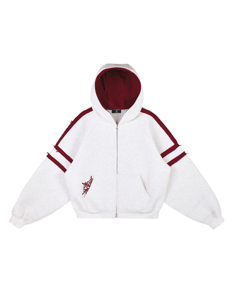 LOST ZIP HOODIE - GREY