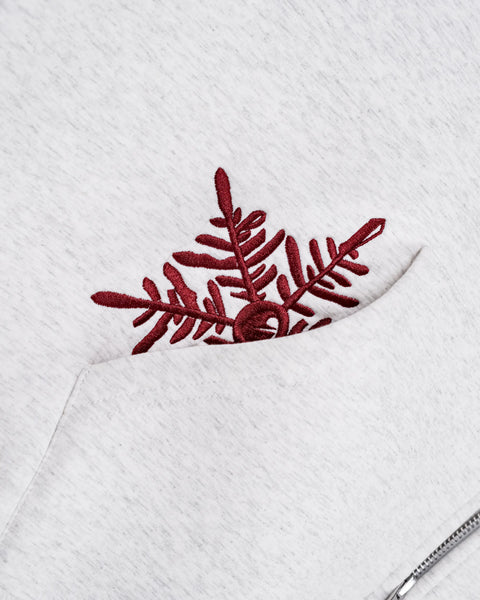 LOST ZIP HOODIE - GREY