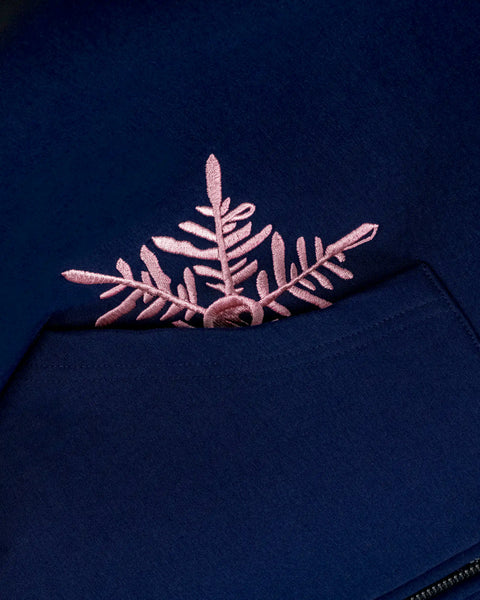 LOST ZIP HOODIE - NAVY