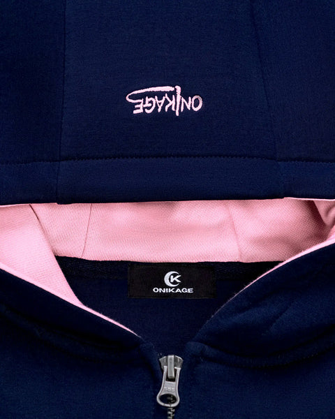 LOST ZIP HOODIE - NAVY