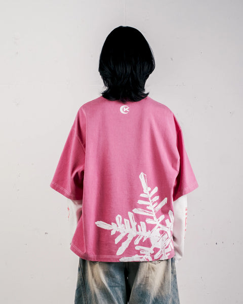 LOST LAYERED LONG SLEEVE – WASHED PINK