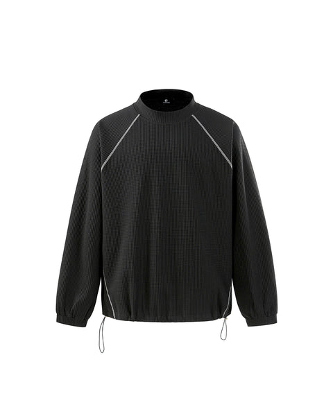 LOST WAFFLE LONG SLEEVE – BLACK