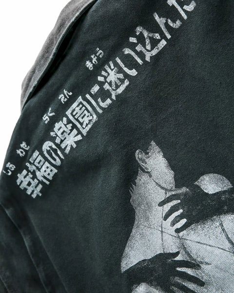 LOST WASHED FIGURE DENIM JACKET