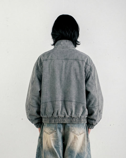 LOST WASHED UTILITY DENIM JACKET