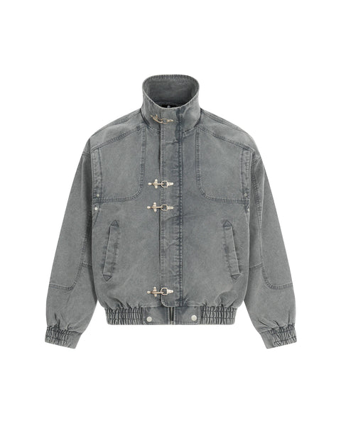 LOST WASHED UTILITY DENIM JACKET